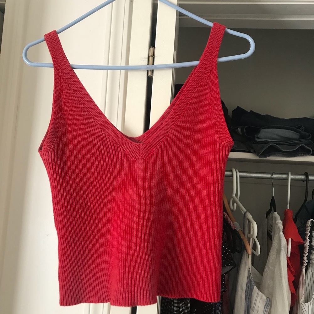 MUST SELL BRANDY MELVILLE Red Knit Tank Small